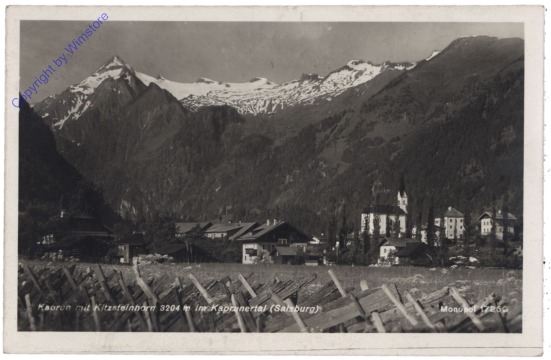ak121765 Kaprun, mit dem Kitzsteinhorn