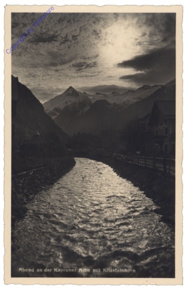 ak121774 Kaprun, Abend an der Kapruner Ache mit Kitzsteinhorn