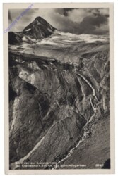 Kaprun, Blick von der Krefelderhütte auf Kitzsteinhorn u.d. Schmiedingerkees