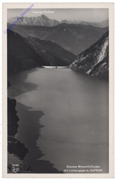 Kaprun, Stausee Wasserfallboden mit Limbergsperre