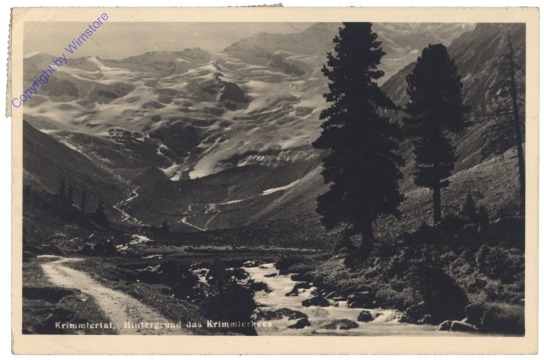 Krimml, Krimmlertal, Hintergrund das Krimmlerkees