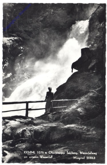 Krimml, Wasserfallweg am unteren Wasserfall