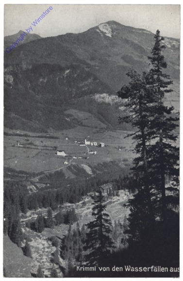 ak121835 Krimml, von den Wasserfällen aus