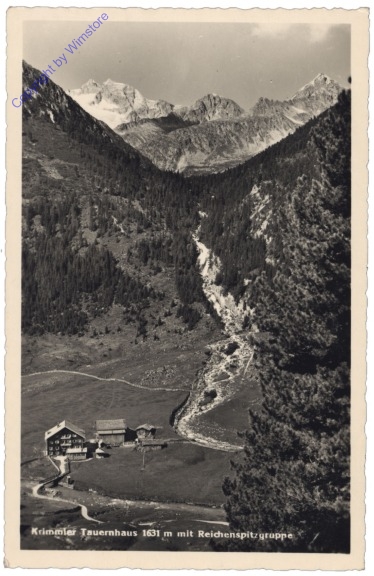 Krimml, Krimmler Tauernhaus mit Reichenspitzgruppe