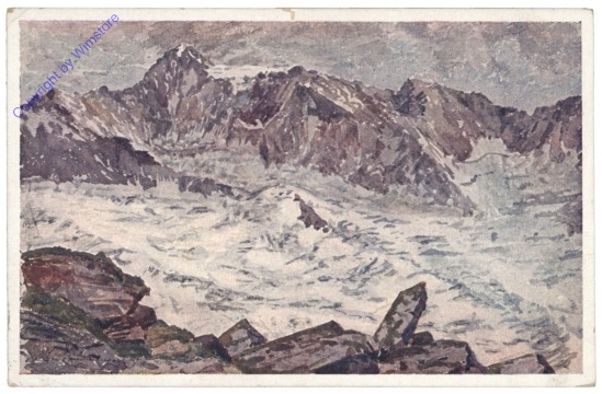 Krimml, Dreiherrenspitze und Krimmlerkees von der Warnsdorferhütte