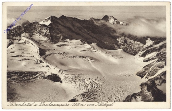 Krimml, Krimmler Törl u. Dreiherrenspitze vom Keeskogel