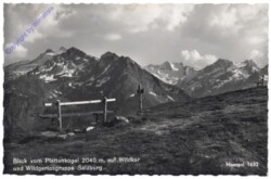 Krimml, Blick vom Plattenkogel auf Wildkar und Wildgerlosgruppe