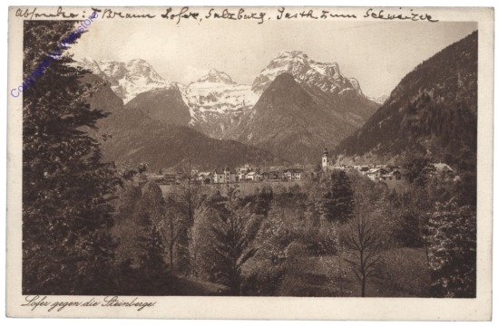 ak121885 Lofer, gegen die Steinberge