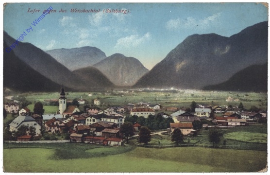 Lofer, gegen das Weissbachtal