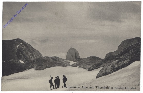 Mühlbach am Hochkönig, Übergossene Alpe mit Thorsäule