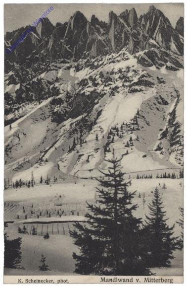 Mühlbach am Hochkönig, Mandelwand v. Mitterberg