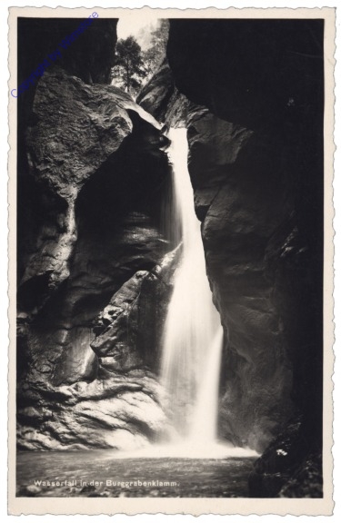 Oberburgau, Wasserfall in der Burggrabenklamm