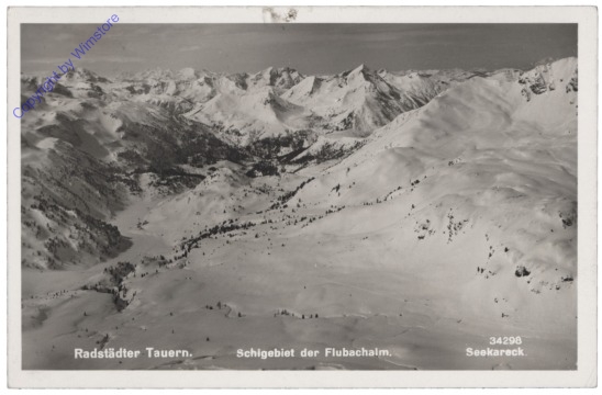 Radstädter Tauern, Schigebiet der Flubachalm, Seekareck