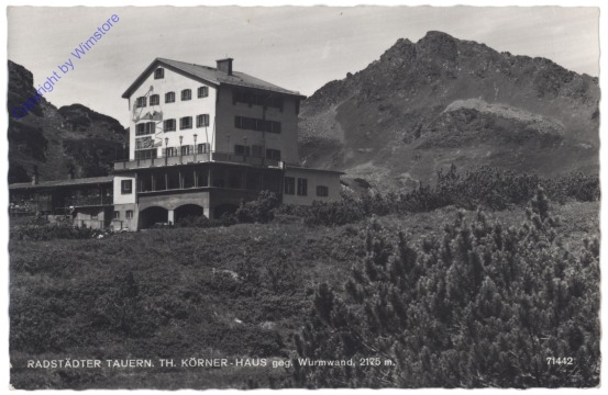 Radstädter Tauern, Th. Körner-Haus geg. Wurmwand