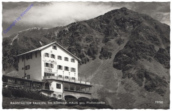 Radstädter Tauern, Th. Körner-Haus geg. Plattenspitze