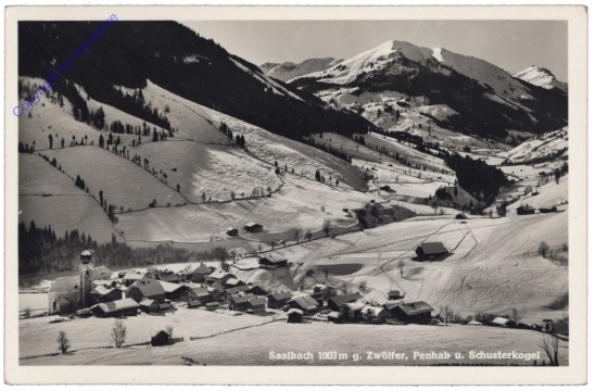 Saalbach-Hinterglemm, g. Zwölfer, Penhab u. Schusterkogel