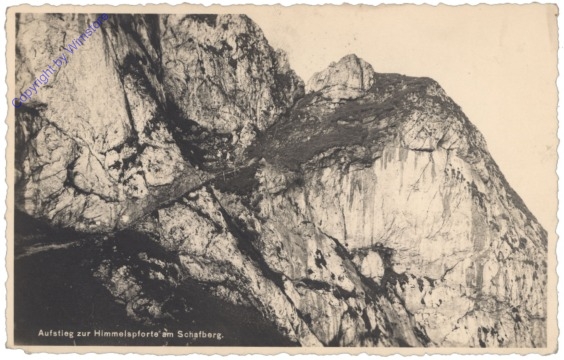 Schafberg, Aufstieg zur Himmelspforte