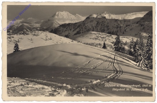 St. Johann im Pongau, Abfahrt v. Sonntagskogel