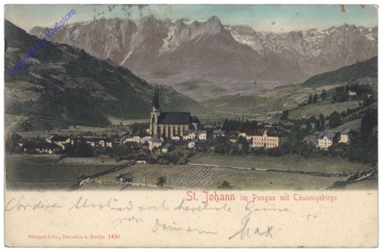 ak122308 St. Johann im Pongau, Ortsansicht