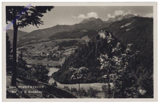 Werfen, Veste Hohenwerfen mit Ort u. Hochkönig