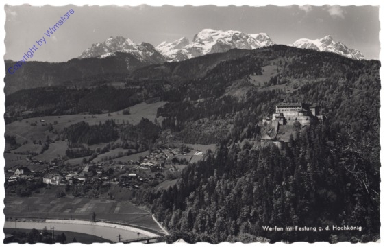 ak122448 Werfen, mit Festung g.d. Hochkönig