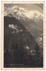 Werfen, Schloss bezw. Festung Werfen, Blick auf das Hagengebirge gegen Tanneck