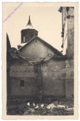 Werfen, Burg Hohen-Werfen. Bibliothekzimmer nach dem Brande am 8. Jänner 1931