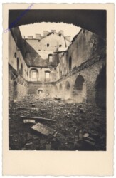 Werfen, Burg Hohen-Werfen. Kasematten, Rittersaal und Fürstenzimmer nach dem Brande am 8. Jänner 1931