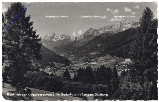 Zederhaus, Blick von der Katschbergstrasse ins Zederhaustal
