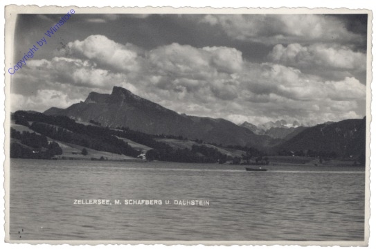ak122516 Zell am See, Zellersee mit Schafberg u. Dachstein