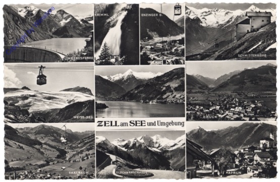 ak122544 Zell am See, Multiansicht