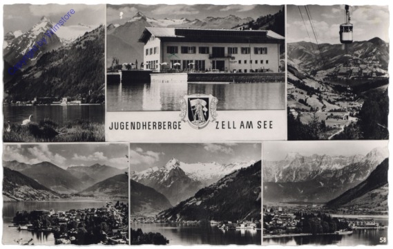ak122553 Zell am See, Multiansicht Jugendherberge
