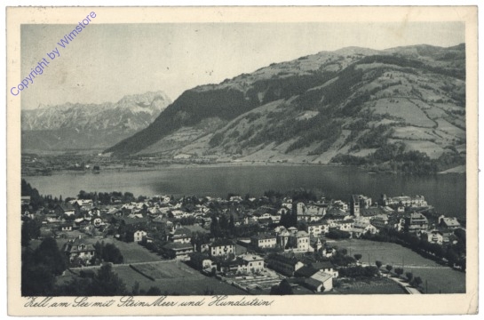 ak122577 Zell am See, mit Stein. Meer und Hundstein