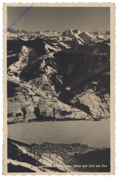 ak122633 Zell am See, Schmittenhöhe, Blick auf Zell am See
