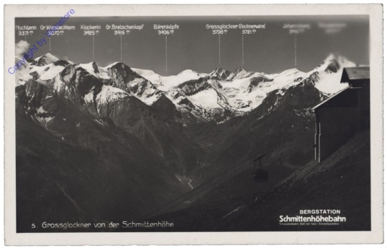ak122640 Zell am See, Grossglockner von der Schmittenhöhe