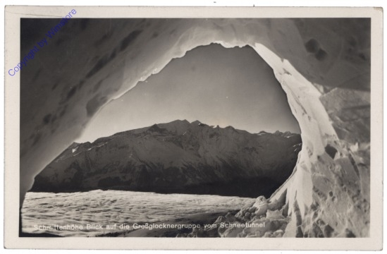 ak122645 Zell am See, Schmittenhöhe, Blick auf die Glocknergruppe vom Schneetunnel