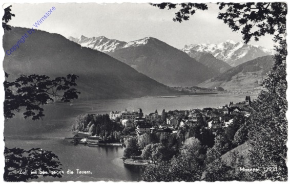 ak122658 Zell am See, gegen die Tauern