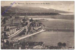 Monaco, Vue sur Monte Carlo et le Cap Martin