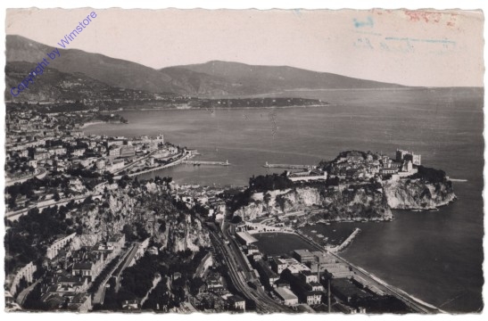 Monaco, Principauté, Vue generale de Monaco et Monte Carlo