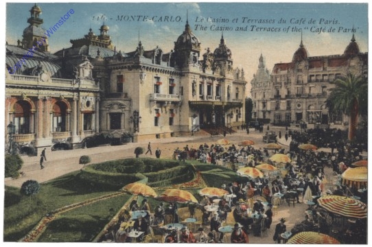 Monaco, Monte Carlo, Le Casino et Terrasses du Café de Paris