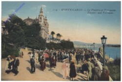 Monaco, Monte Carlo, Le Theatre et Terrasses