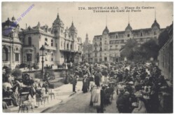 Monaco, Monte Carlo, Place duCasino Terrasse du Café de Paris