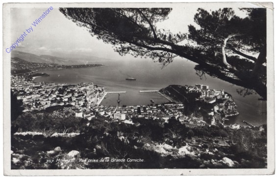 Monaco, Vue prise de la Grande Corniche