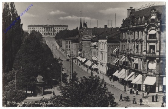 ak122846 Oslo, Karl Johansgt. Slottet