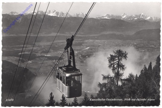 ak122857 Annenheim, Kanzelbahn-Ossiachersee, Blick auf Julische Alpen