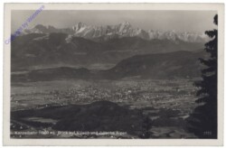 Annenheim, Kanzelbahn - Blick auf Villach und Julische Alpen