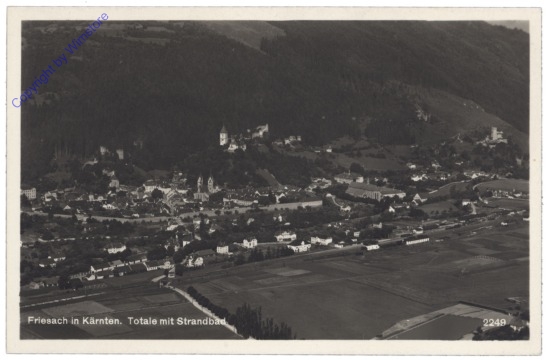 Friesach, Totale mit Strandbad