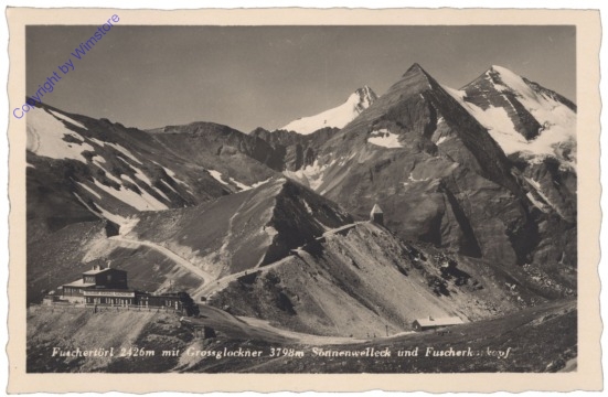 ak122937 Großglockner, Fuschertörl mit Großglockner, Sonnwelleck und Fuscherkarkopf