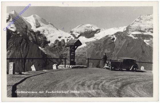 Großglockner, Glocknerstrasse mit Fuscherkarkopf