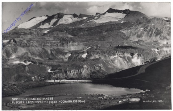 Großglockner, Großglocknerstrasse, Fuscher Lacke gegen Hocharn
